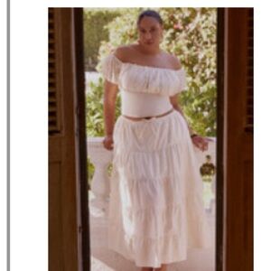 Two piece Cream Eloquii dress